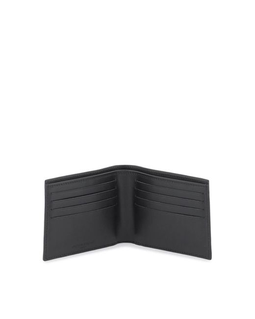 Maison Kitsuné Black Fox Head Bi Fold Wallet for men