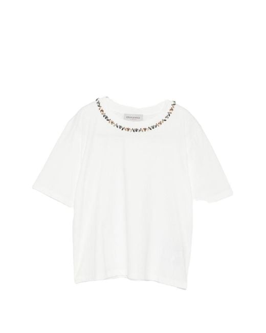 ERMANNO FIRENZE White T-Shirts And Polos