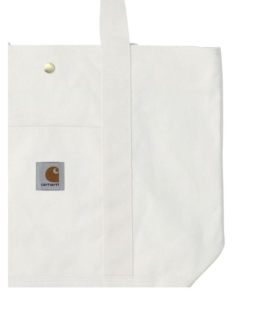 Carhartt White Canvas Tote for men