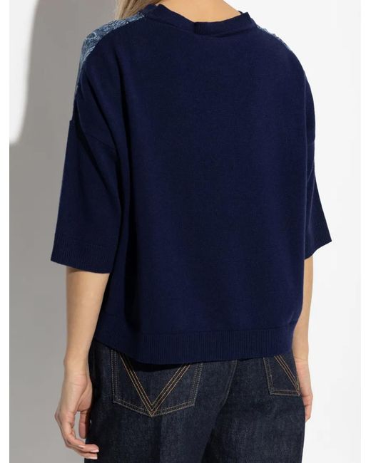 Etro T Shirts En Polos Blauw in het Blue