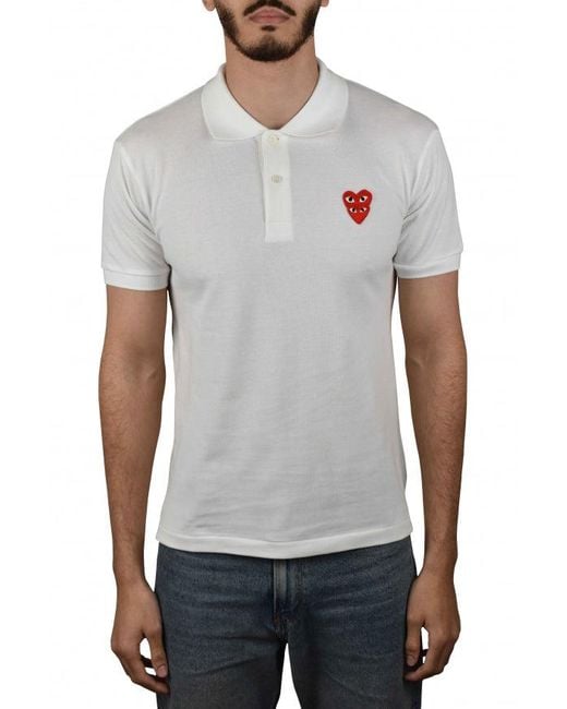 Comme des Garçons Gray Polo Shirt