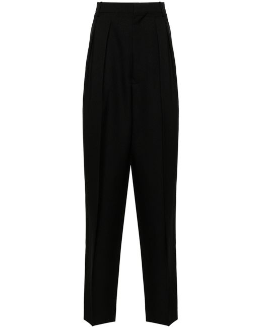 Random Identities Black Pleated Tapered Trouser