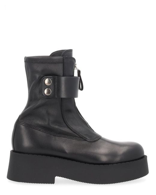 Premiata Black Leather Boots