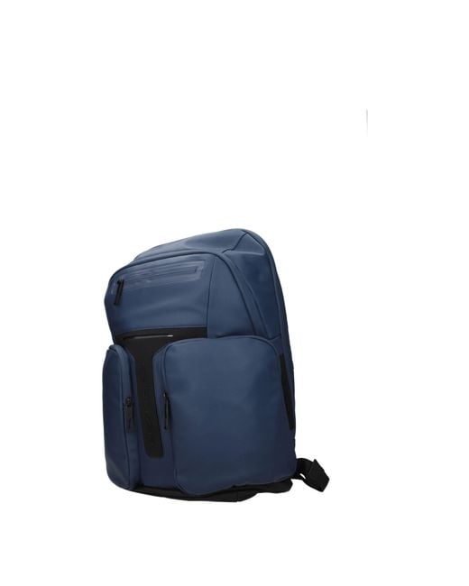 Piquadro Blue Backpacks And Waist Bags Fabric