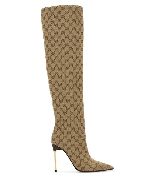 Gucci Multicolor Gg Fabric Boots