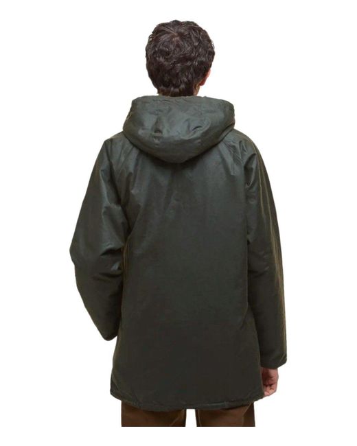 Barbour Green Bedale Wax Parka