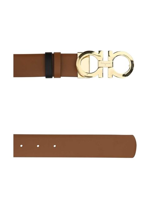 Ferragamo White Cut To Size Reversible Solid Belt