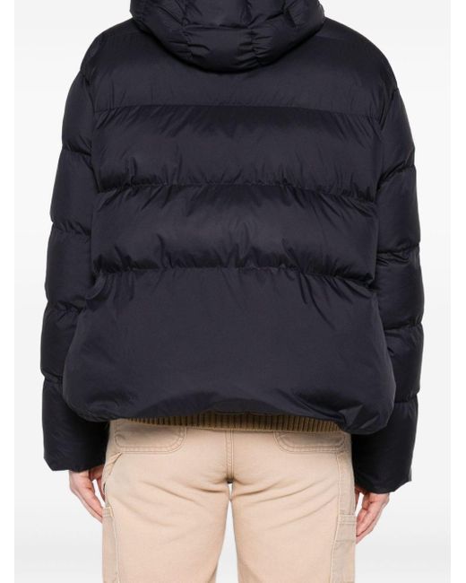 Pinko Blue Quilted High-Neck Puffer Jacket