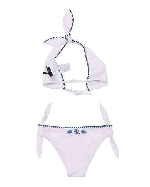 Ermanno Scervino White Bikini St.Denim Poliester