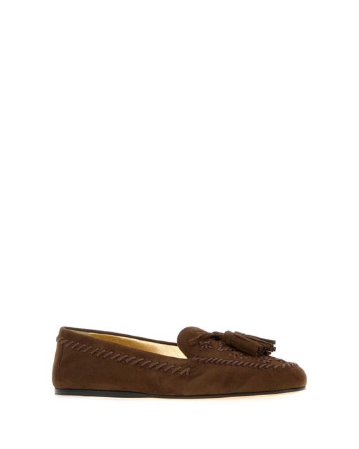 Prada Brown Suede Loafers