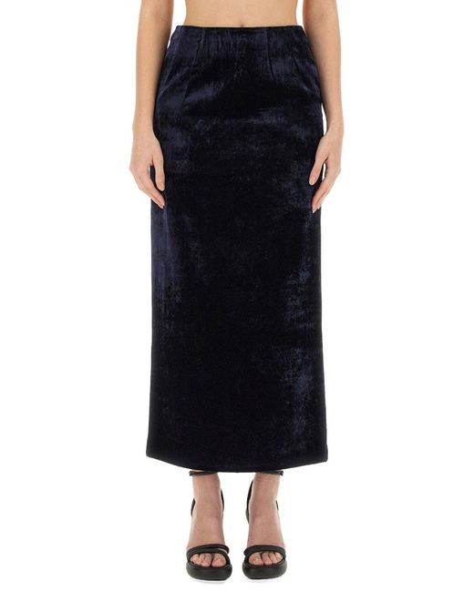 Fendi Black Slim-Fit Long Skirt
