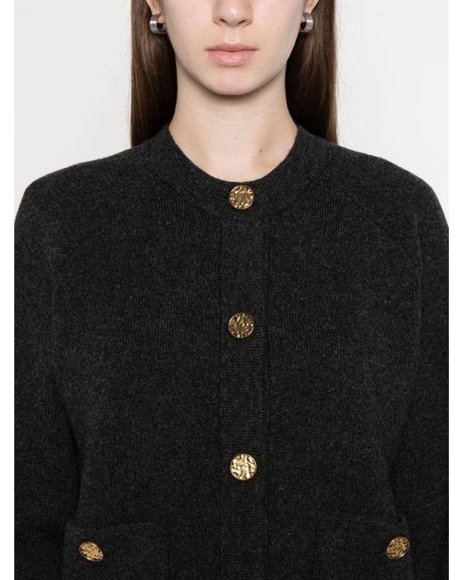 Totême  Black Wool Cardigan