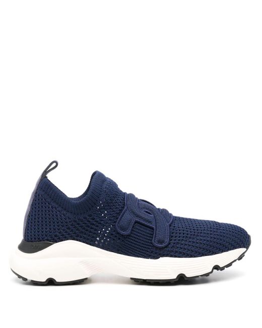 Tod's Sneakers Met Logopatch in het Blue