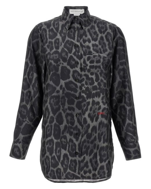 Camisa de seda Stella McCartney de color Gray