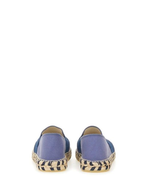 KENZO Blue Espadrlla With Logo