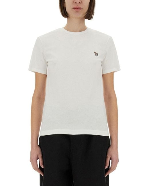 PS par Paul Smith T-shirt avec patch de logo Paul Smith en coloris White