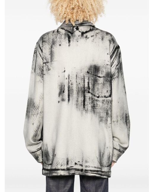 Avant Toi Gray Wool And Cashmere Blend Shirt