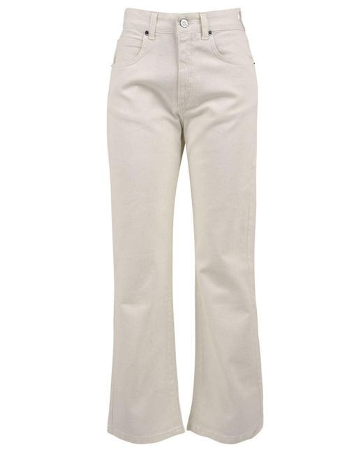 Douuod Broek Wit in het Gray
