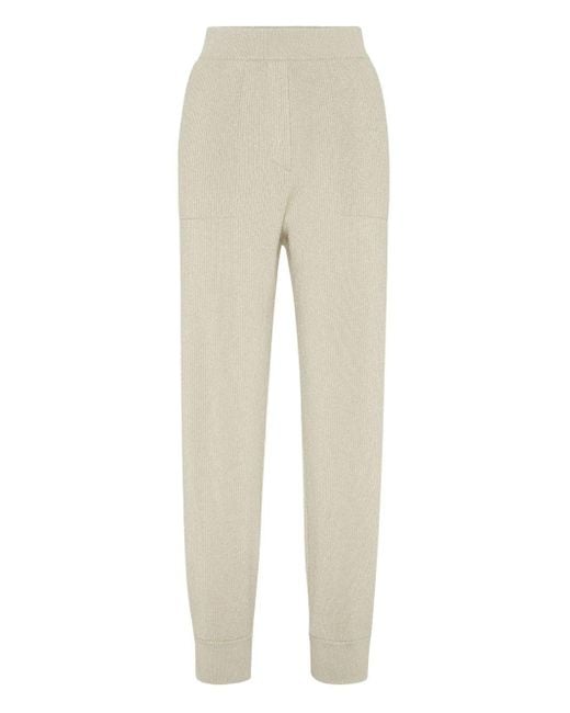 Brunello Cucinelli Natural Cashmere Trousers