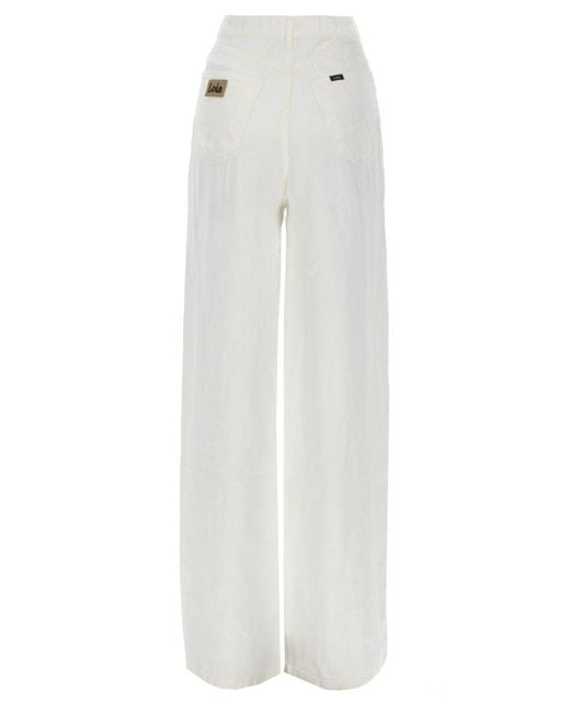 Lois White Pantalone "Skater Loose Z"