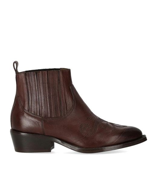 Duccio Del Duca Brown Ebony Texan Ankle Boot