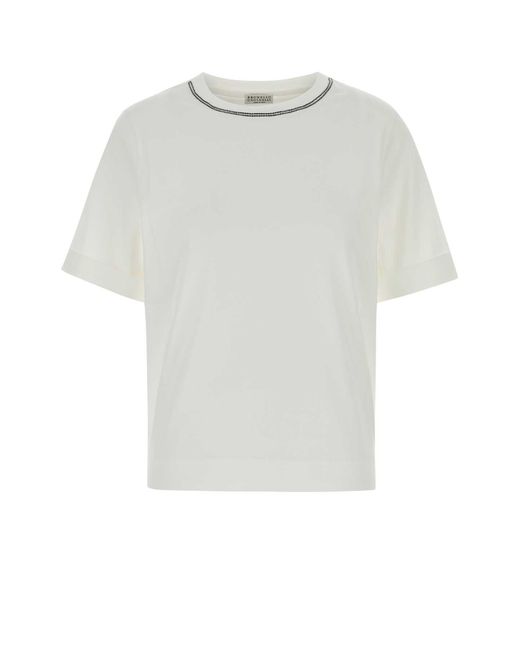 Brunello Cucinelli White T-Shirt