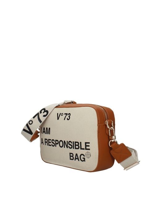 V73 Multicolor Crossbody Bag Responsability Bis Polyester/Leather