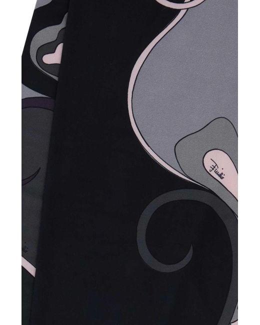 Emilio Pucci Black Stretch Polyester Collant