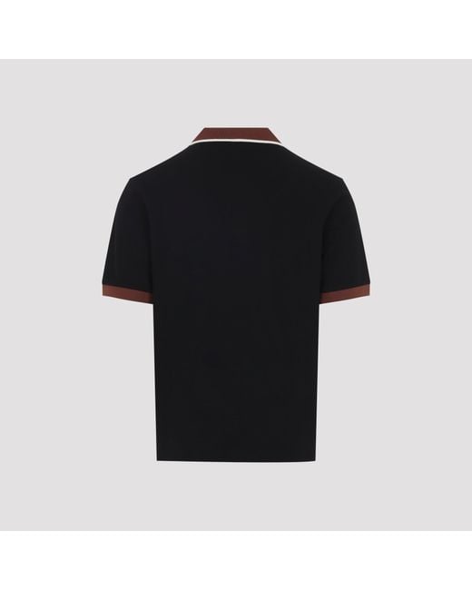 Marni Black Cotton Polo