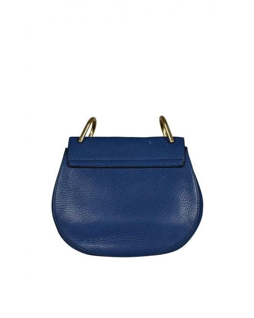 Chloé Blue Mini Drew Shoulder Bag