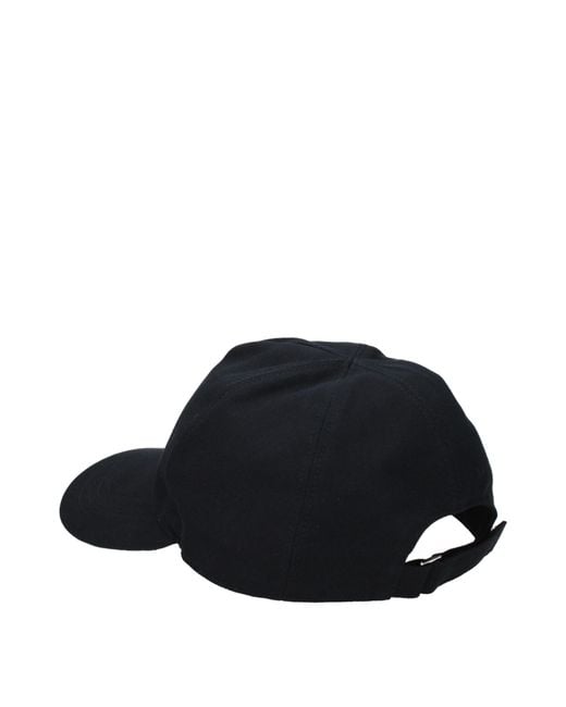 Dior Blue Cappelli Uomo Cotone Nero
