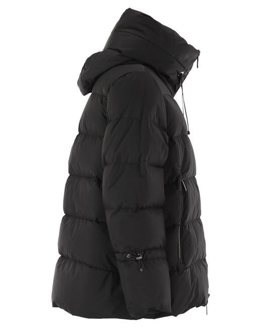 Moorer Black Gadia Stp Hooded Down Jacket