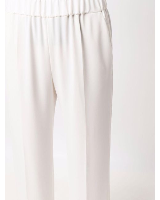 Alberto Biani Cady Elastische Broek in het White