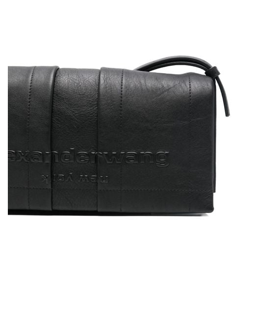 Alexander Wang Black Pack Medium Flap Crossbody Bag