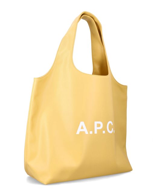 A.P.C. Metallic Ninon Tote Bag With Logo