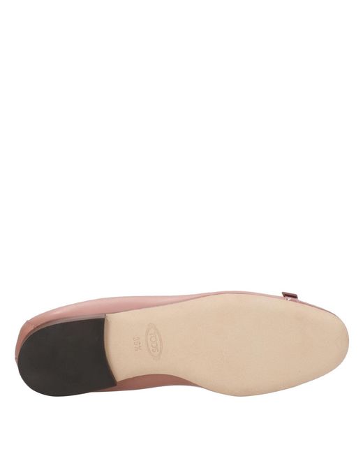 Tod's Pink Flat Shoes