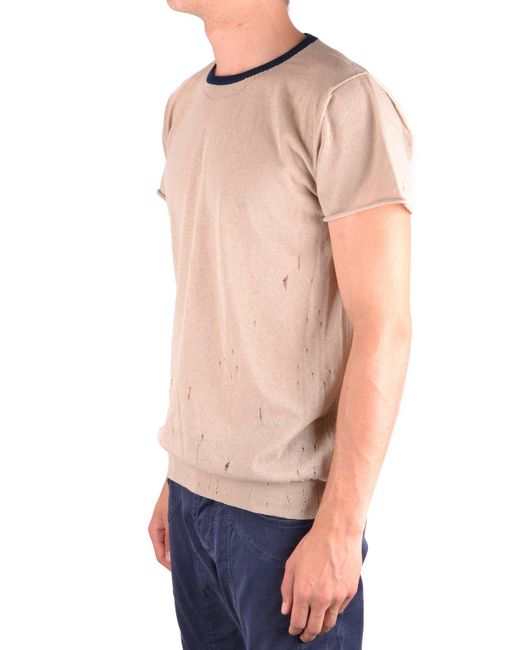 Daniele Alessandrini T-Shirt Beige in Blue für Herren