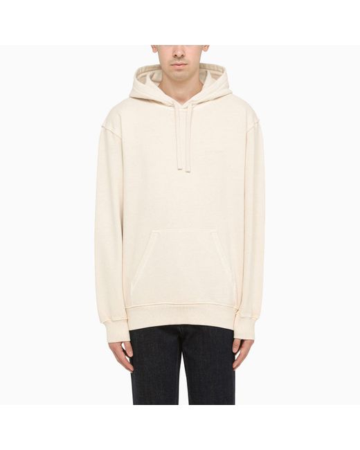 Carhartt WIP Cream Coloured Hoodie in Natural for Men | Lyst