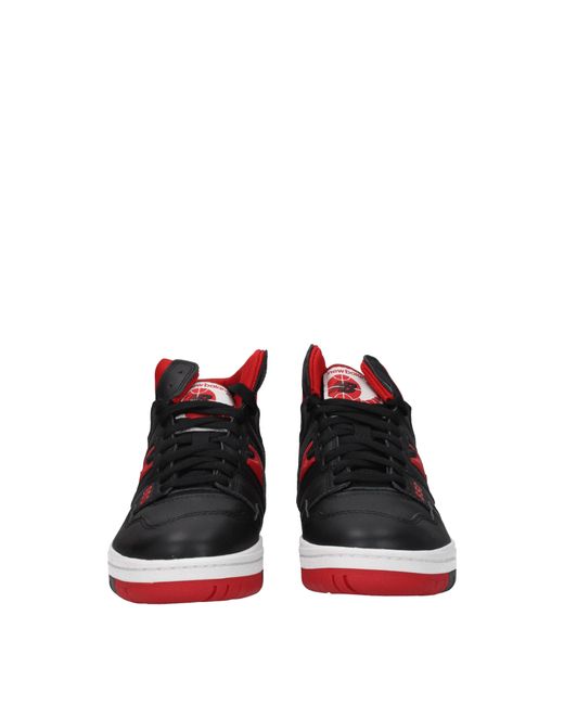 New Balance Nieuwe Balans Sneakers 650 Men Leather Black/red voor heren