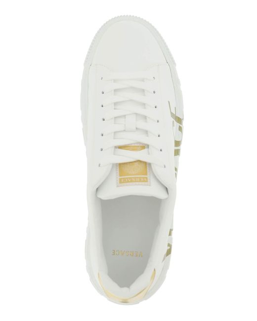 Versace 'Greca' Sneakers mit Logo in White für Herren