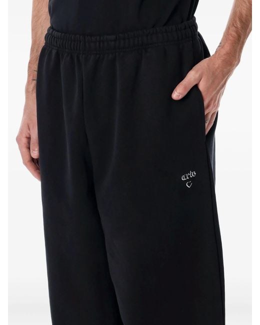 Arte' Black Arte Heart Pants for men
