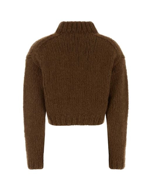 Miu Miu Brown Cashmere Cardigan