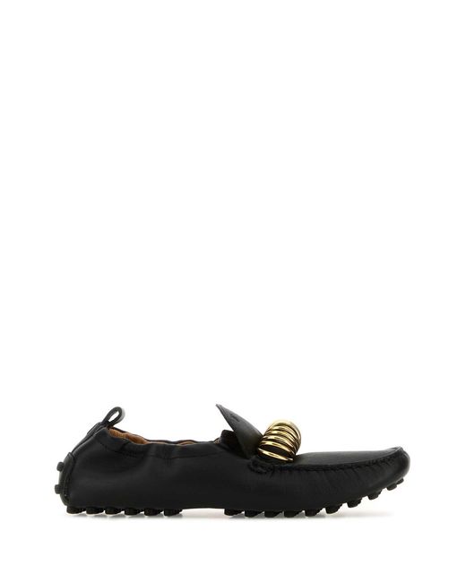 Tod's Black Leather Loafers