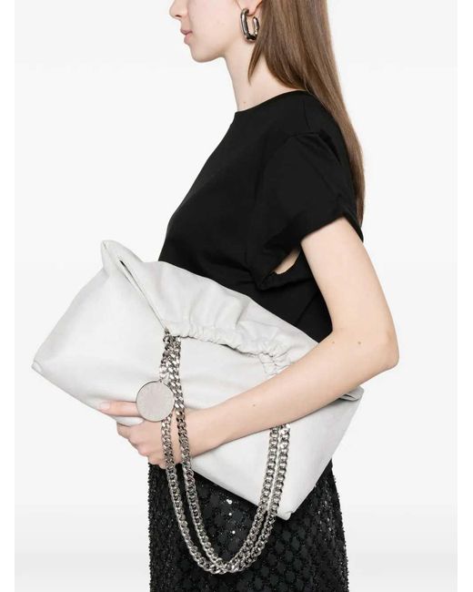 Stella McCartney White Chain Shoulder Bag