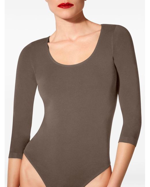 Wolford Brown Tokio Bodysuit