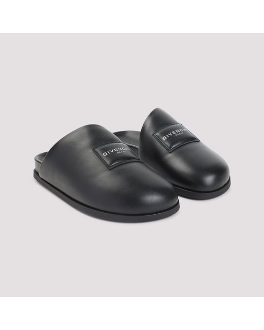 Givenchy Black Lamb Leather Mules