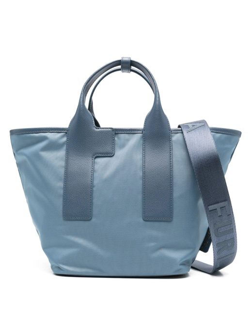 Furla Blue Piuma M Tote Bags