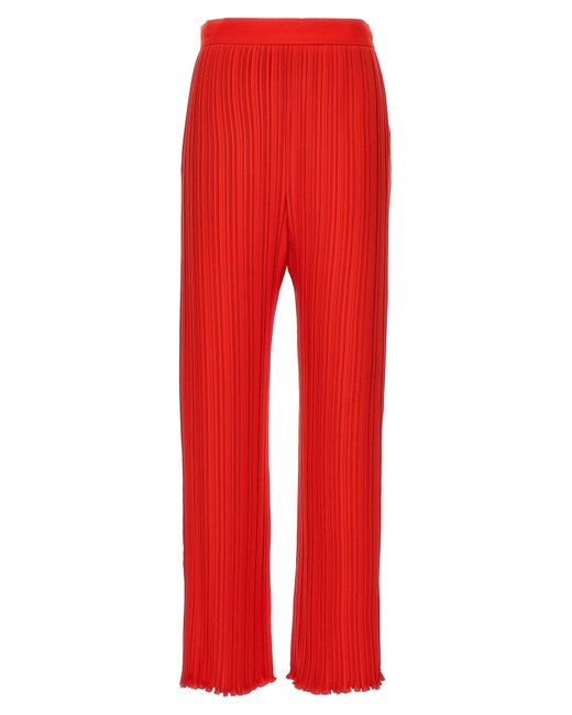 Pantalones plisados ​​de Lanvin de color Red