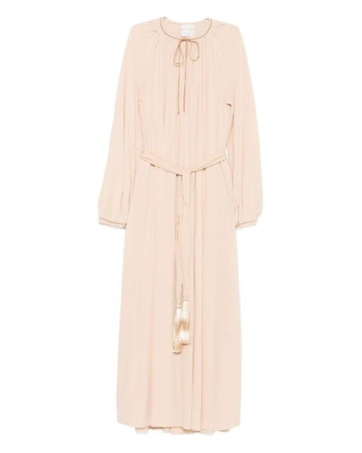 Forte_forte Natural Crepe De Chine Long Dress