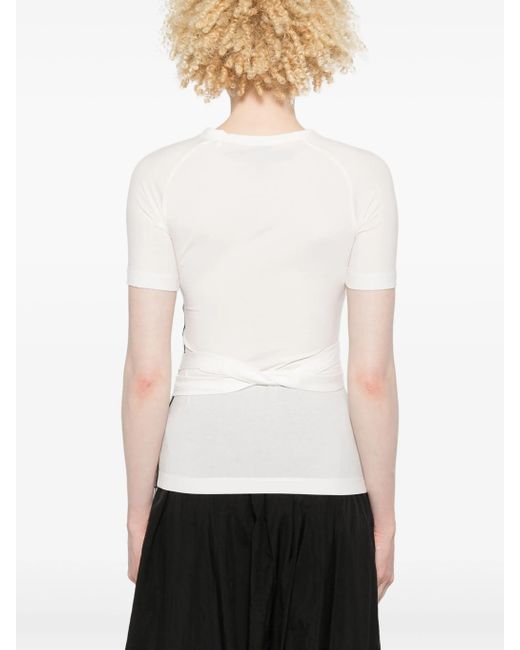 Y-3 White W Tnc Ss Tee